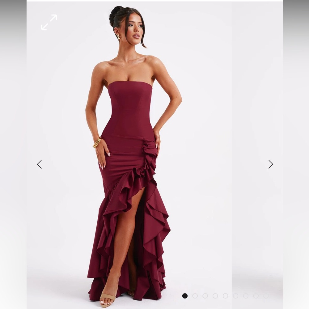 Babyboo floor length size 4 burgundy dress